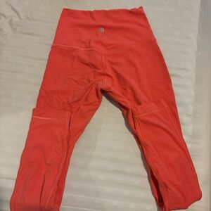 lululemon athletica Kids Coral High-Rise Leggings with Side Pockets